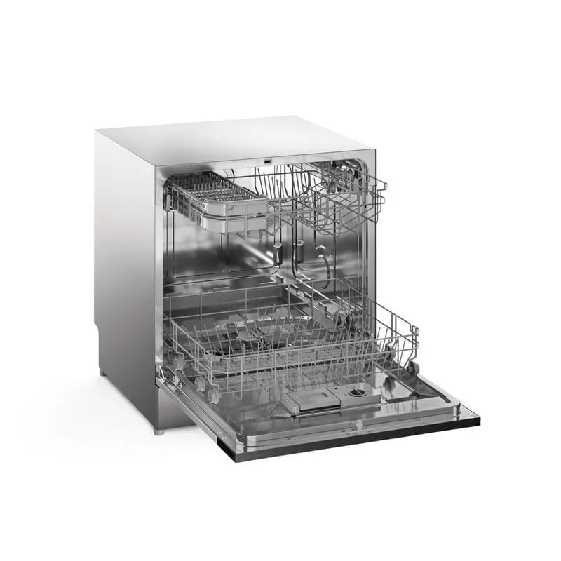 Compre Lava-Louça Electrolux 8 Serviços Inox com Programa Lava & Seca 50 min LS08E - 127V e ganhe Detergente FINISH Tabletes Power Ball Quantum 26 uni-1777909872021