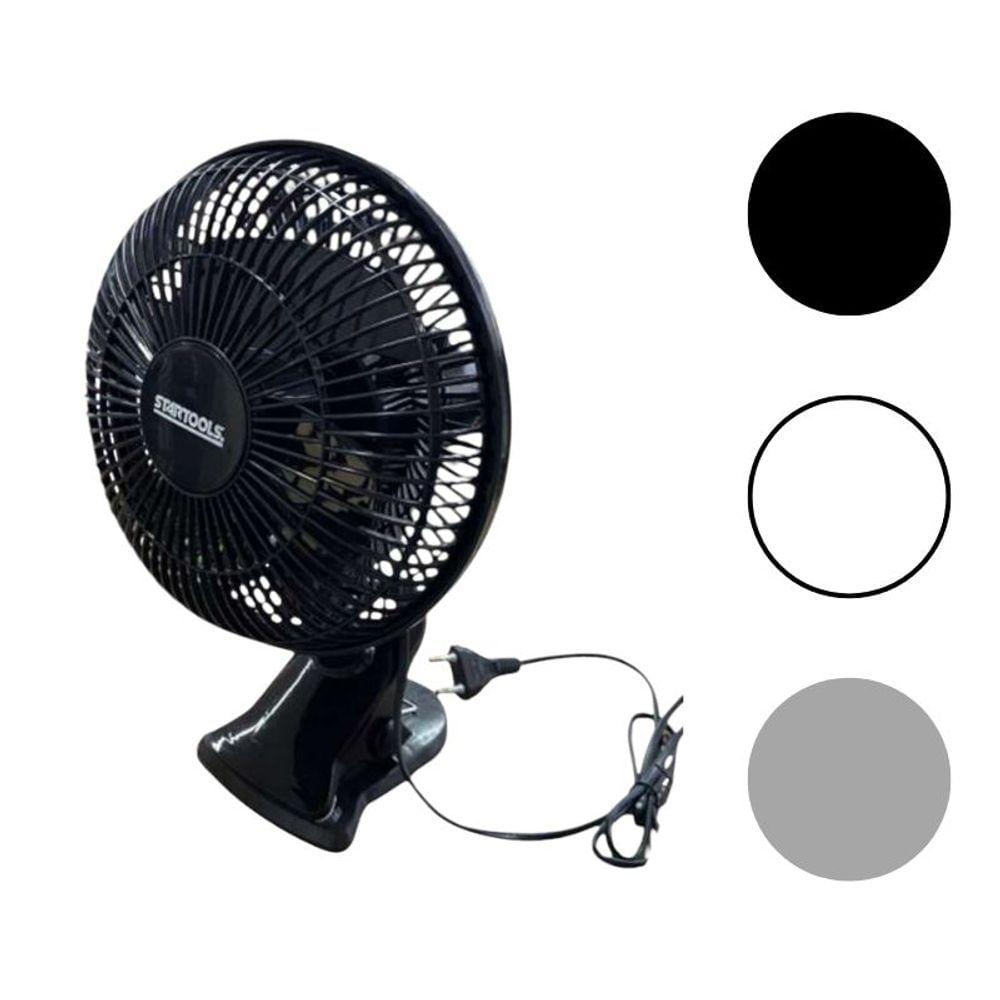Ventilador de Mesa Portátil 25W 2 Velocidades com Oscilação Ideal para Uso Doméstico 220V