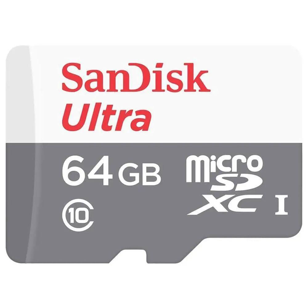 Encontraproduto.com.br - Cartao de Memoria Sandisk Ultra Microsdxc Uhs-I Card With Adapter – 64Gb