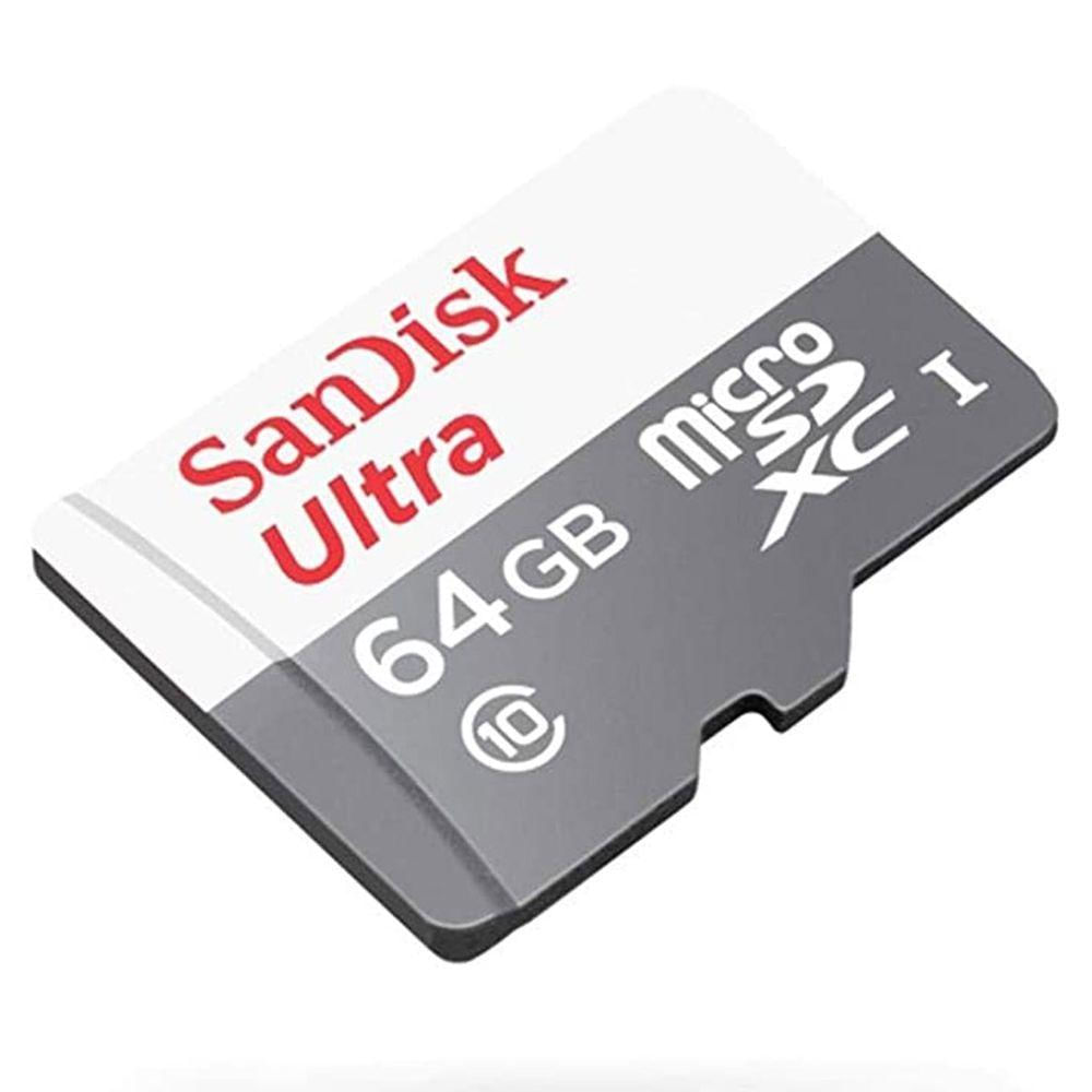 Encontraproduto.com.br - Cartao de Memoria Sandisk Ultra Microsdxc Uhs-I Card With Adapter – 64Gb