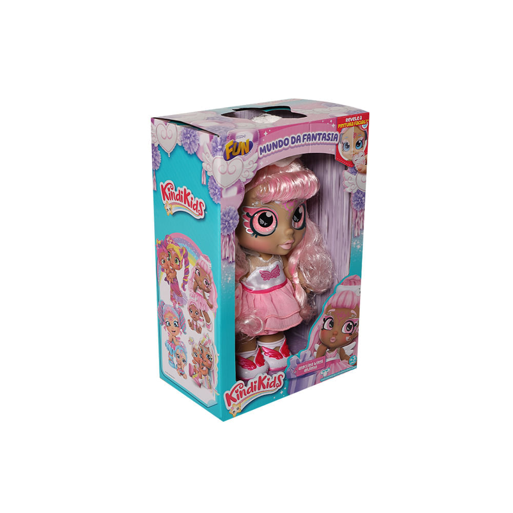 Boneca Articulada - Kindi Kids - Big Sister Angelina Wings - Fun