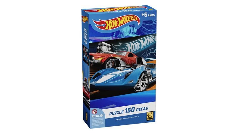 Jogo Quebra Cabeça Puzzle Hot Wheels 150 Peças - Grow - Toyshow