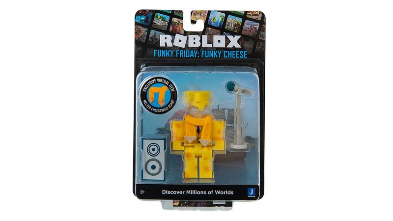 Figuras Articuladas - Roblox - Funky Fridau: Funky Cheese - Amarelo - Sunny