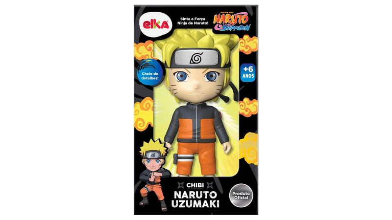 Boneco Articulado Naruto Uzumaki Chibi - Elka 1186 - Estripulia