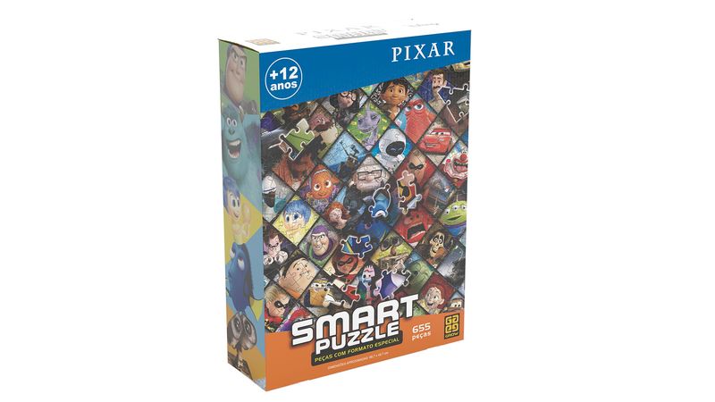 Quebra-Cabeça Smart Puzzle - Pixar - 655 Peças - Grow