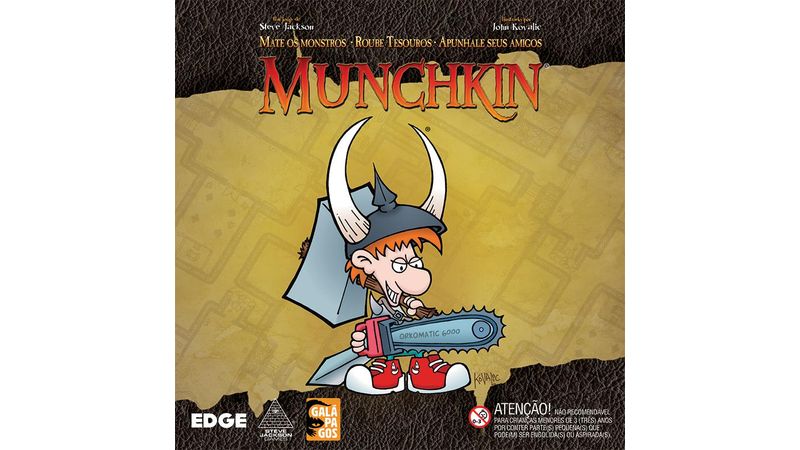 Jogo de Cartas - Munchkin - 3 a 5 Jogadores - Galápagos