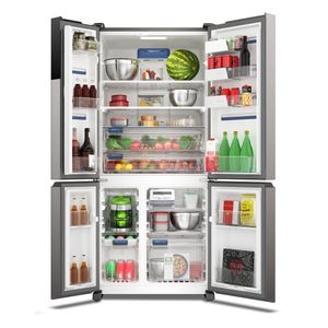 Geladeira Electrolux Multidoor Inverter Experience Flexispace 581L Inox Look IQ8S