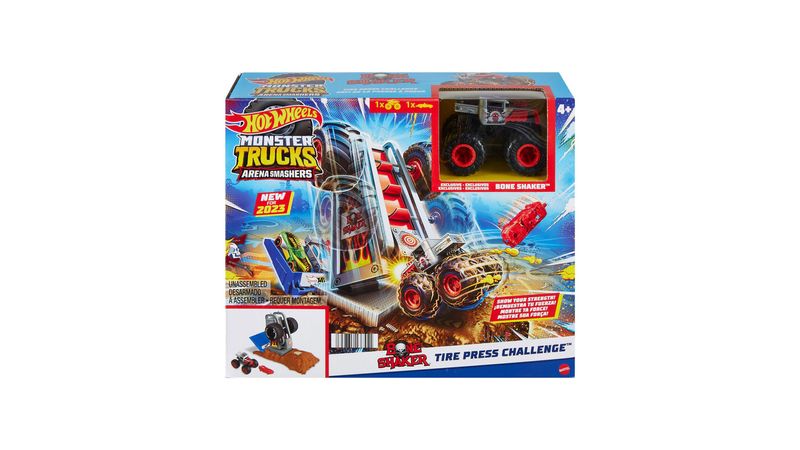 Hot Wheels Monster Trucks Pista /Arena De Demolição Desafios De