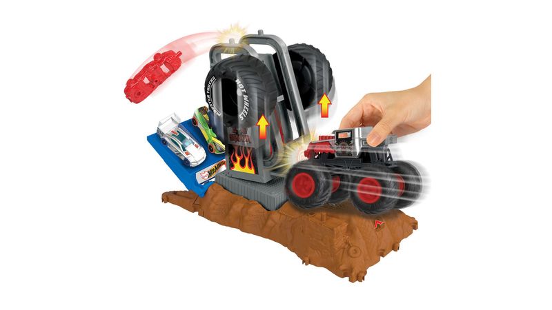 Pista De Corrida - Hot Wheels - Monster Trucks - Arena De Demolição -  Mattel - Angeloni Eletro