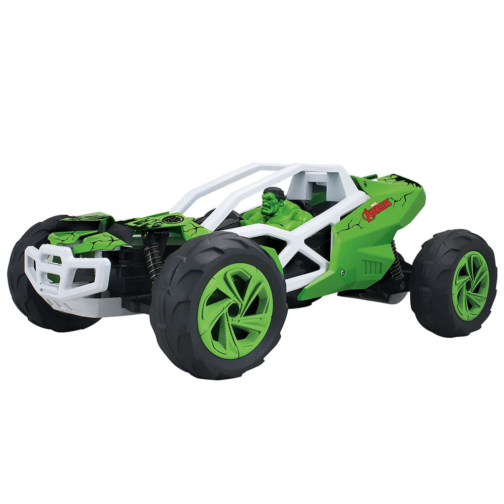 Carrinho Com Controle Remoto - Avengers - Buggy Monster - Hulk