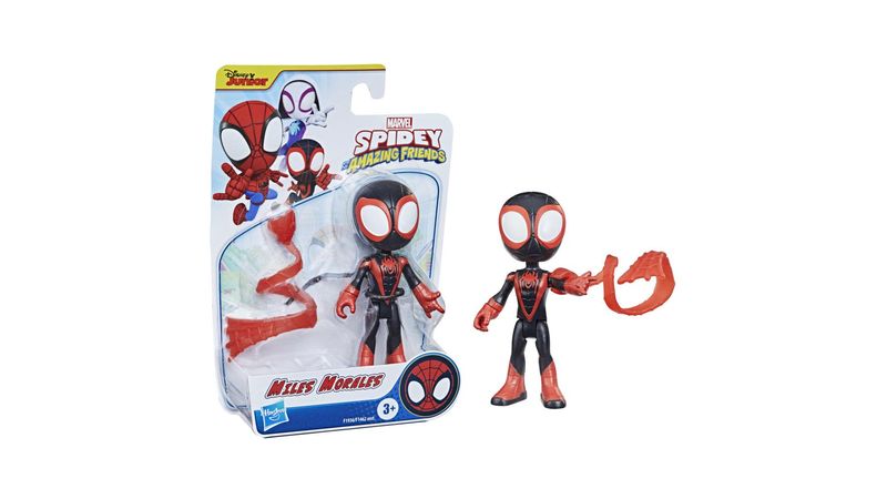 Disney Junior Marvel Spidey and his Amazing Friends Miles Morales:  Spider-Man Action Figure