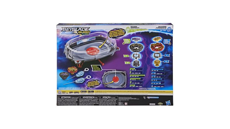 lançador kit completo de batalha alto impacto beyblade burst surge