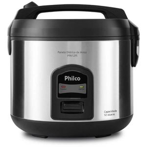 Kit Panela De Arroz Philco PPA12PI e Fritadeira Elétrica Mondial Air Fryer Grand Family 5L Preto e Inox AFN-50-BI