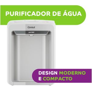 Purificador de Água Consul Eletrônico com Refrigeração Branco Bivolt CPB33AB