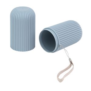 Estojo Canelado Multiuso Azul 19cm - A\CASA