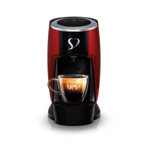 Máquina de Café Espresso TRES 3 Corações Touch Vermelha