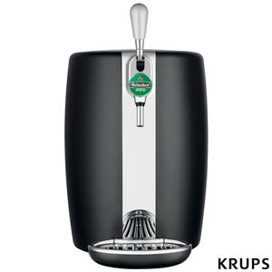 Kit Chopeira Beertender Krups Heineken 5L Preto B101 e Copo Térmico de Cerveja Matte Black 473ml Stanley