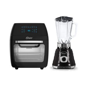 Kit Fritadeira Elétrica Oster 12L Oven Fryer 3 em 1 Preto OFRT780 e Liquidificador Oster Osterizer Clássico Preto BLST4655B