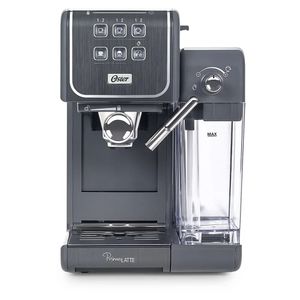 Kit Cafeteira Espresso Oster PrimaLatte Touch Cinza e Fritadeira Britânia Air Fryer Oven 12L BFR2100P