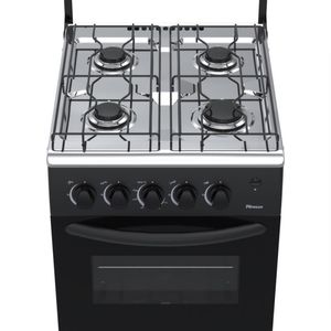 Fogao 4 Bocas Venax Picasso Mesa Inox GIIi Preto Fosco Gas Glp