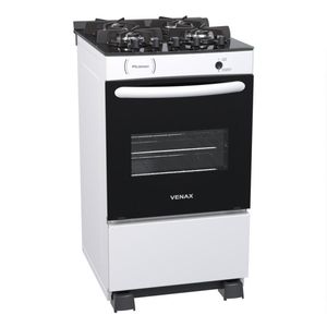 Fogao 4 Bocas Venax Picasso Vitreo Branco Gas Glp