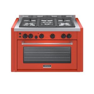 Fogao de Embutir 5 Bocas Venax Temis Vermelho Gas Glp