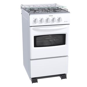 Fogao 4 Bocas Venax da Vinci Mesa Inox GIIi Branco Glp