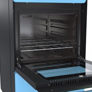 Fogao 4 Bocas Venax Delplus Vitreo Bl Azul Gas Glp