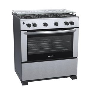 Fogao 5 Bocas Venax Gaudi GIIi Inox Gas Glp