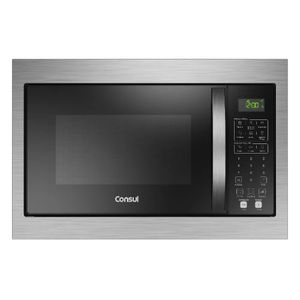 Kit Micro-ondas Consul de Embutir 32L Menu Fácil Preto CM146AE e Forno de Embutir Consul Elétrico 47L Prata COB47AR