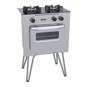 Fogao 2 Bocas Venax Mini Cook Inox Gas Glp