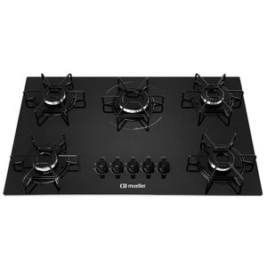 Cooktop Mueller 4 Bocas com Queimador Tripla Chama MCG134BG1