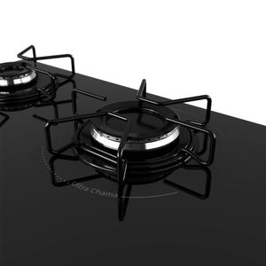 Cooktop Mueller 4 Bocas com Queimador Tripla Chama MCG134BG1