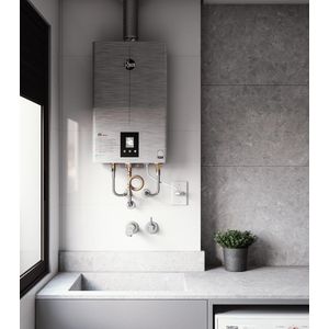 Aquecedor 20 litros digital Inox EF Bivolt GLP Rheem
