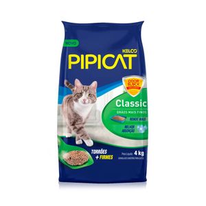 Areia Higiênica PIPICAT para Gatos Pacote 12kg