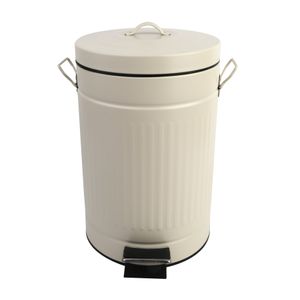Lixeira Retrô Off White 12L - A\CASA