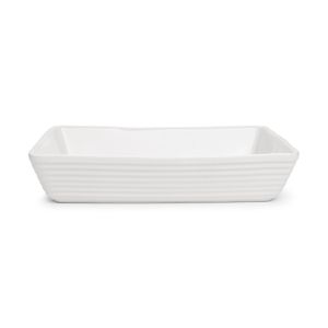 Assadeira Cerâmica Retangular Branco 33cm - A\CASA