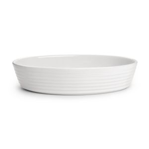 Assadeira Cerâmica Oval Branco 31cm - A\CASA