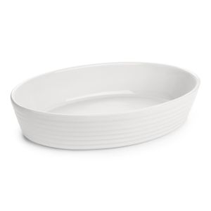 Assadeira Cerâmica Oval Branco 31cm - A\CASA