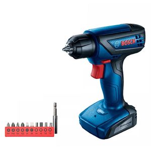 Furadeira e Parafusadeira Bosch com Bits, GSR 1000 Smart, 12 Volts