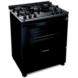Fogão 5 Bocas Brastemp, Acendimento Automático, Preto