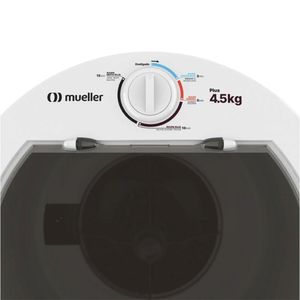 Lavadora de Roupas Mueller Plus, Semiautomática, 4,5 Kg, Branca