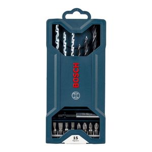 Jogo de Broca e Bits Bosch com Maleta, 15 Peças - 2607017408/579