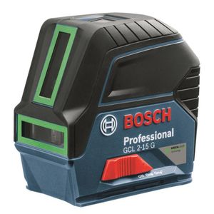 Nível a Laser Bosch GCL 2-15 G com Laser verde, maleta e suporte