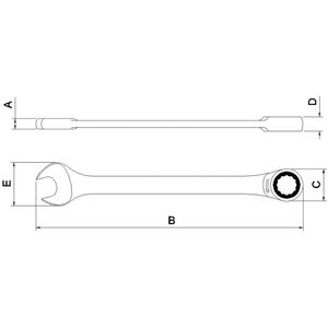Chave Combinada com Catraca Tramontina Pro 8mm - 44652/108