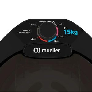 Centrífuga de Roupas Mueller FIT 15 Kg de Roupa Molhada, Preta
