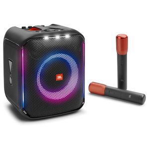 Caixa de Som JBL PartyBox Encore Mic Bluetooth 100W Preta com 2 Microfones Sem Fio