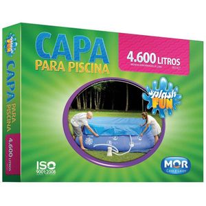 Capa para Piscina Splash Mor, 4600 Litros, Azul