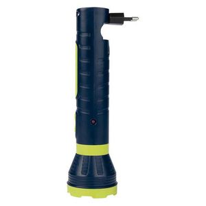 Lanterna Recarregável Mor LED, Bivolt, 140 Lumens, Azul Marinho