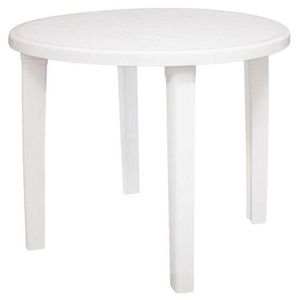 Conjunto de Mesa e Cadeiras Plásticas Tramontina, Branco